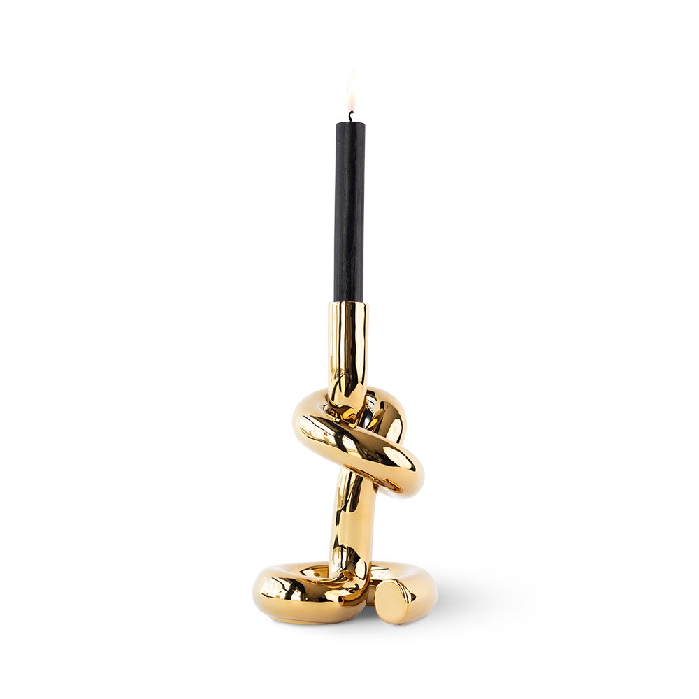 Knotted CandleHolder kandelaar, 13 × 12 × 23 cm