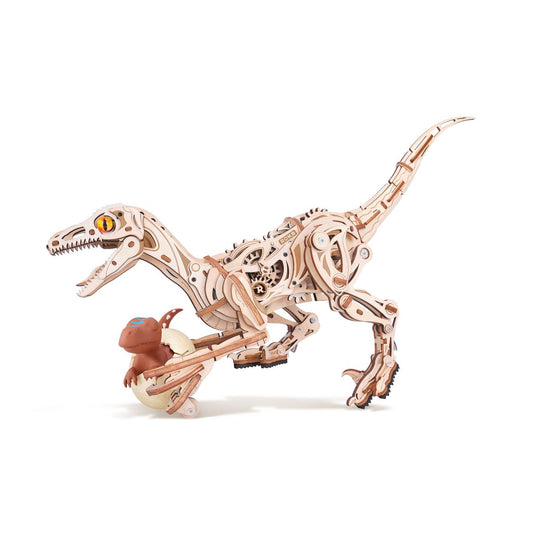 DIY 3D houten Velociraptor, 41,5 x 10,5 x 21cm