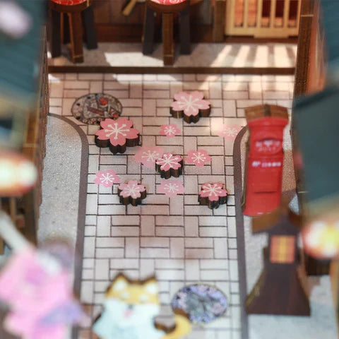 Under the Sakura Tree book nook, 18 × 11 × 23 cm