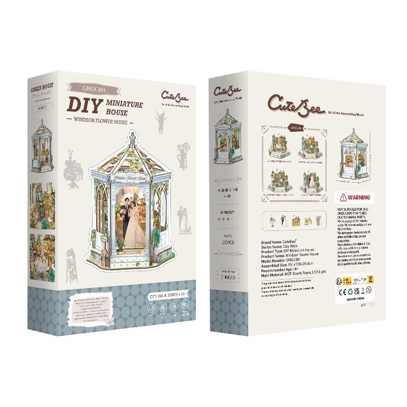 DIY house windsors flower house, 21,5 cm