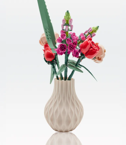 Lumora 3D-vaas met bloemenhouder, 17,5 cm