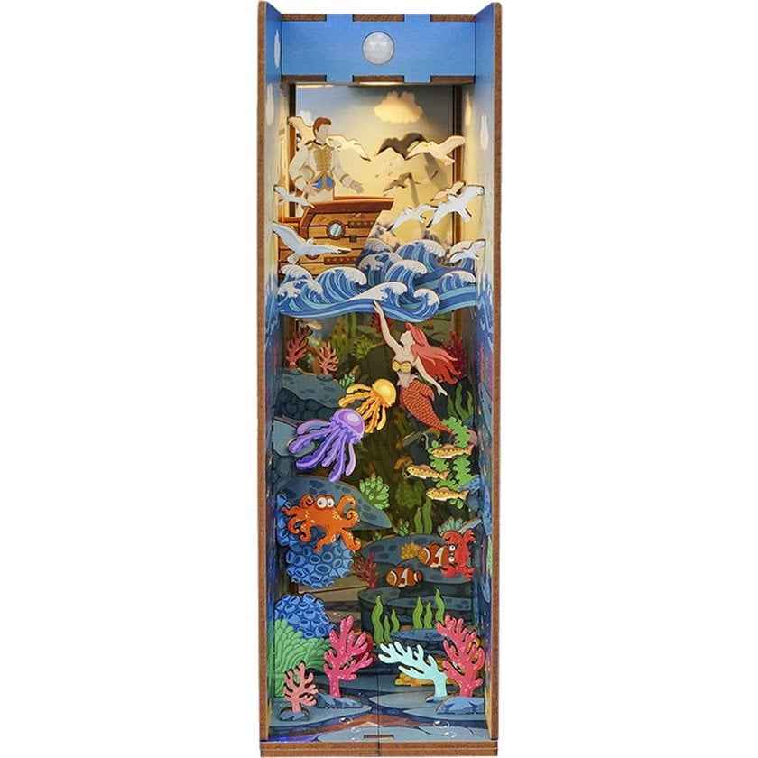 DIY book nook The Little Mermaid bookend, 24,5 cm