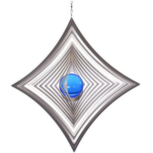 Windspinner BlinQ Art Ruit RVS met glaskogel 180 x 180 mm