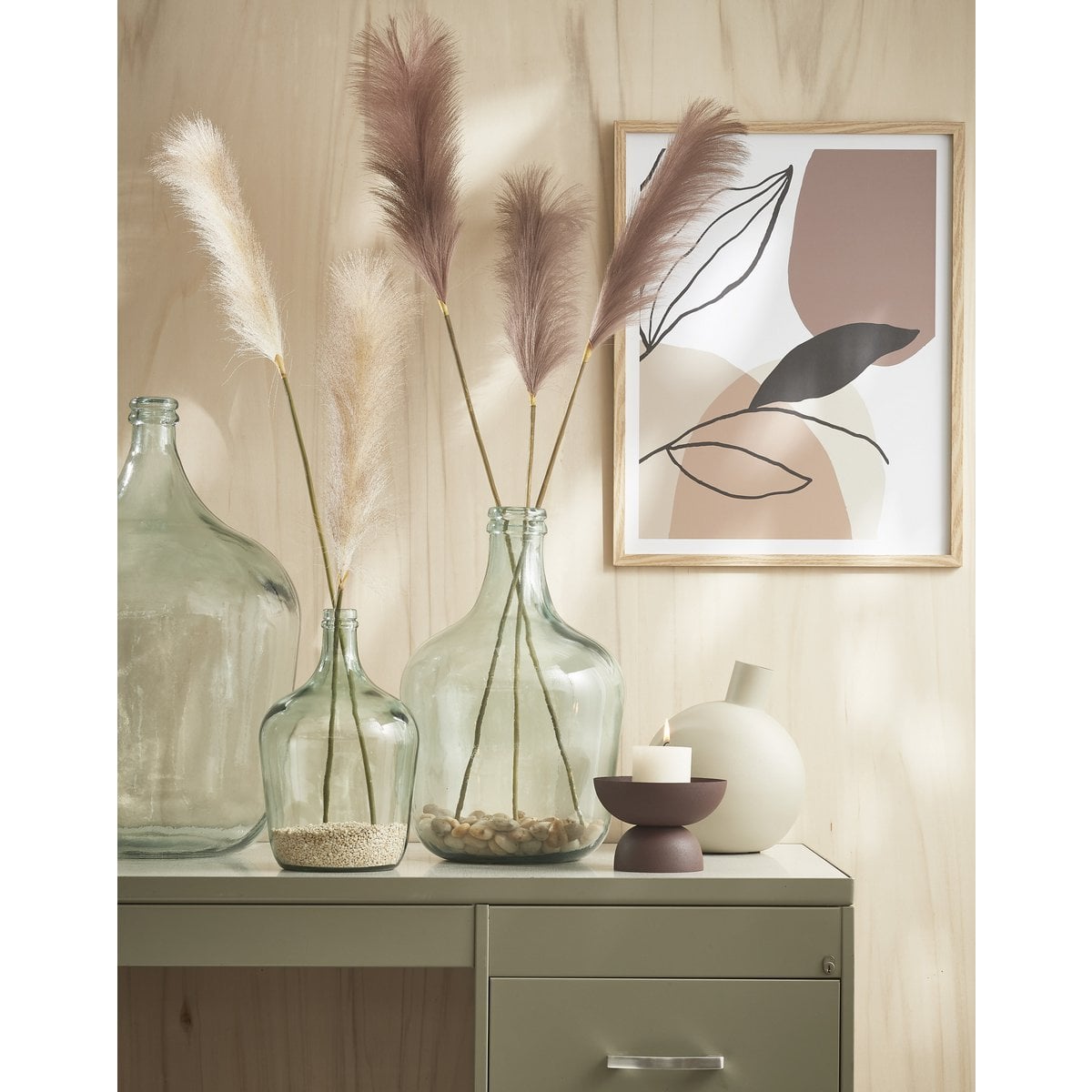 Mica Decorations Diego Vaas – Glas (H56 x Ø40 cm)