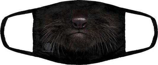 Black kitten face niet-medisch mondmasker