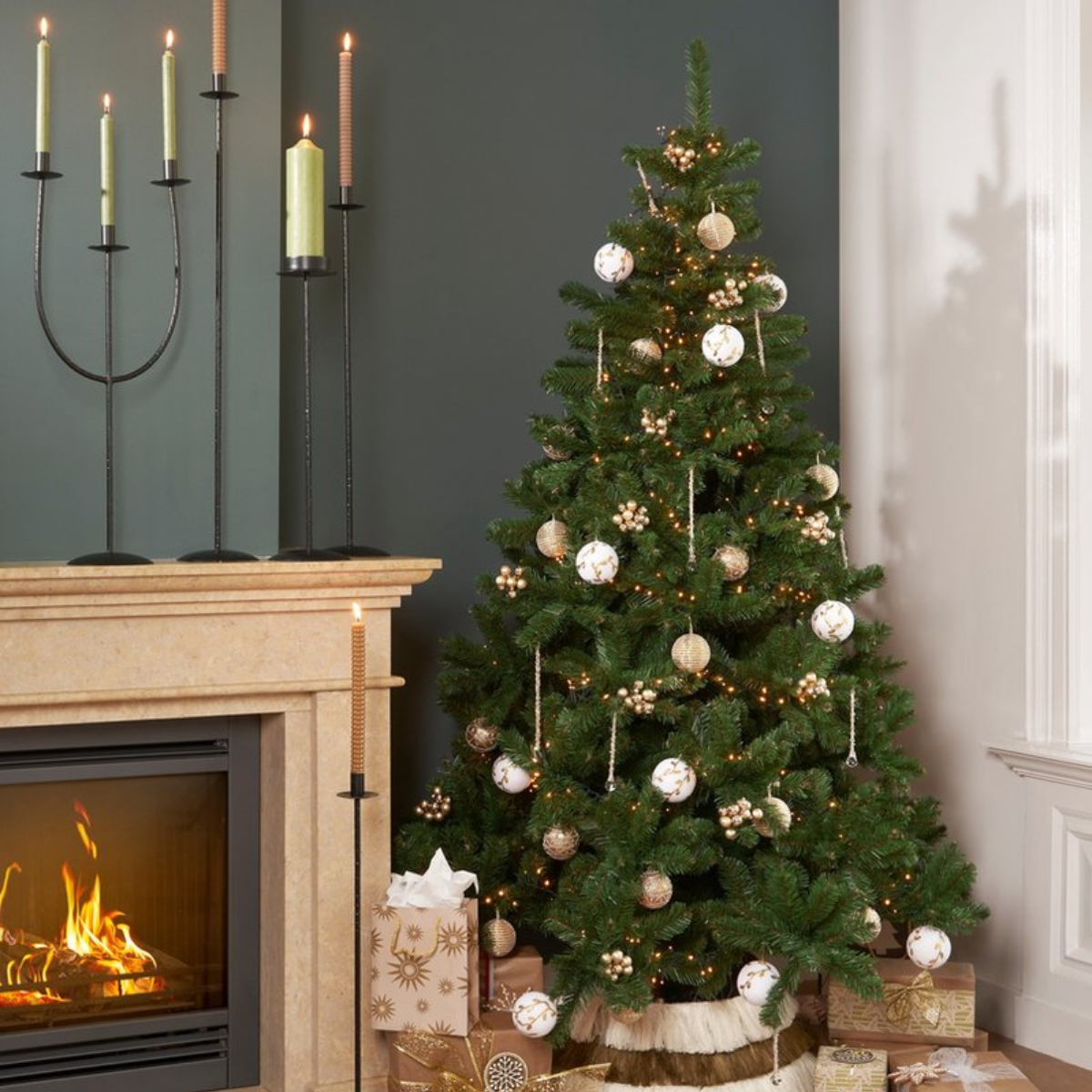 Kunstkerstboom Forrester, Groen, 215 cm