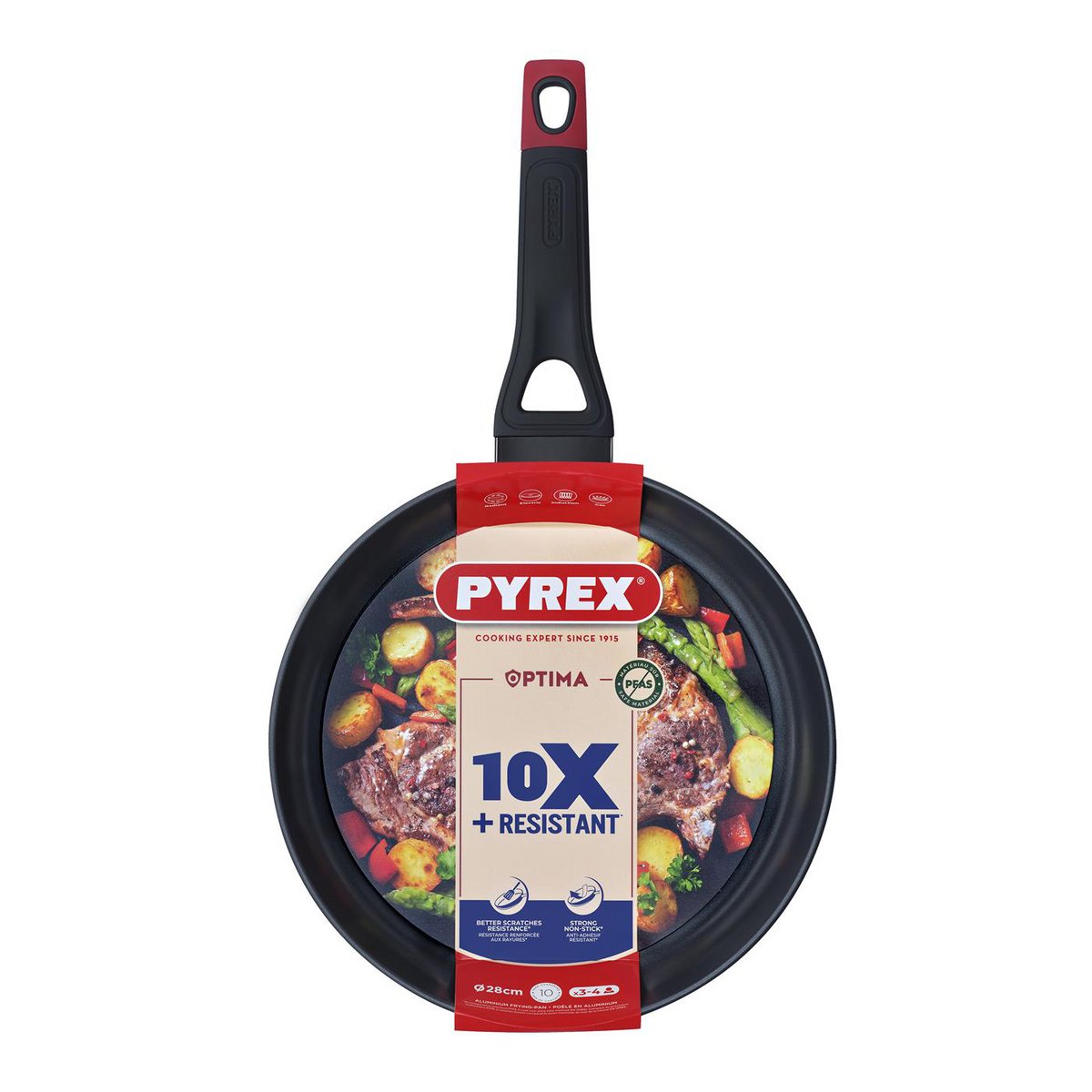 Pyrex Optima+ koekenpan Ø 28 cm