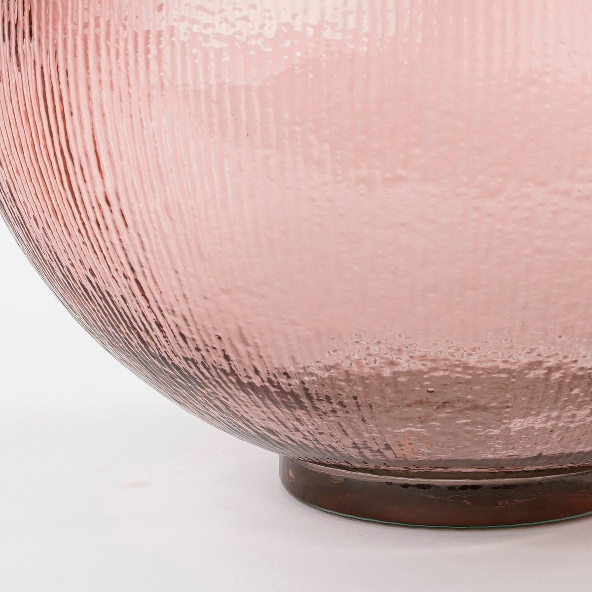 Mica Decorations Firenza Flesvaas – Glas Roze (H42 x Ø34 cm)