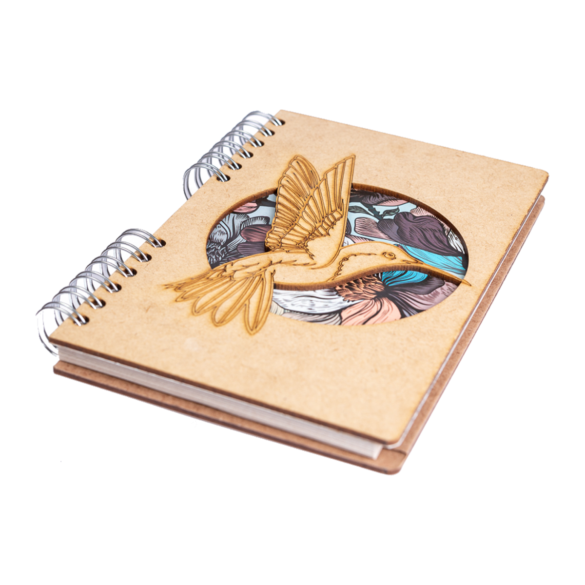 Kolibri houten notitieboek A5, navulbaar