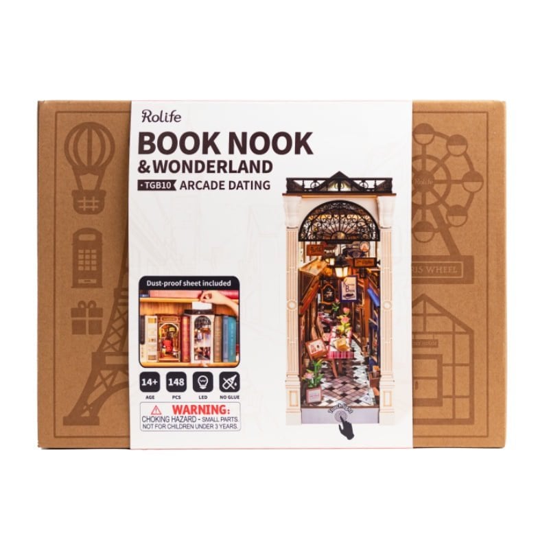 DIY book nook boekensteun arcade dating, 25,5 cm