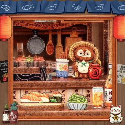 Choshi no Shitamachi miniatuurhuisje, 16 × 14 × 19 cm