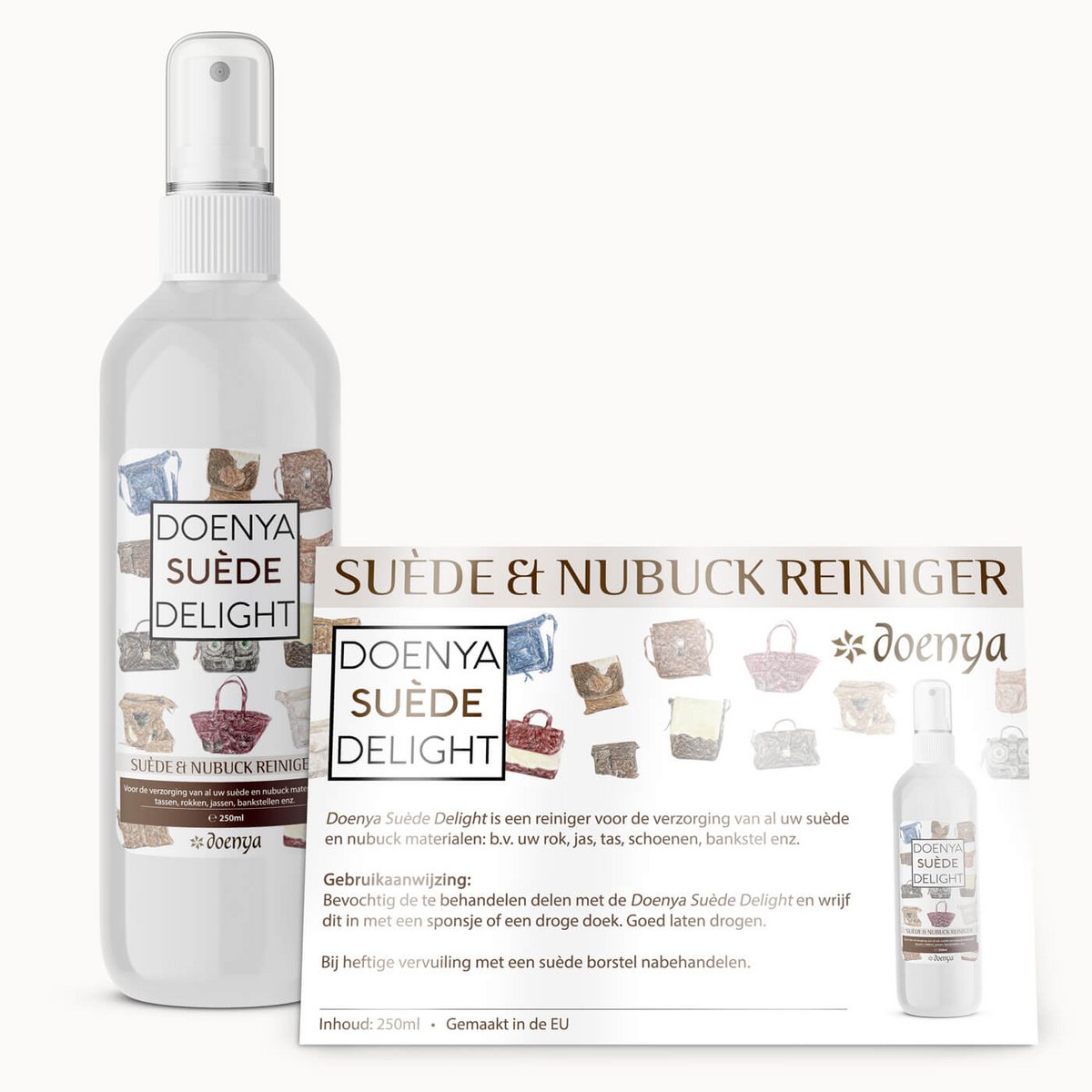 Doenya Suède Delight, reiniger voor suède en nubuck, 250 ml