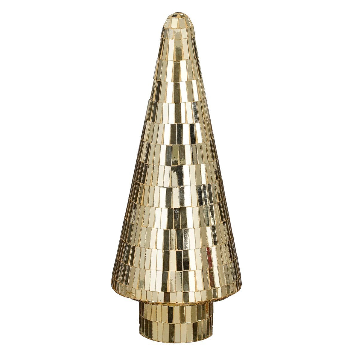 Kerstboom met spiegelglas in goudkleur, 41 cm