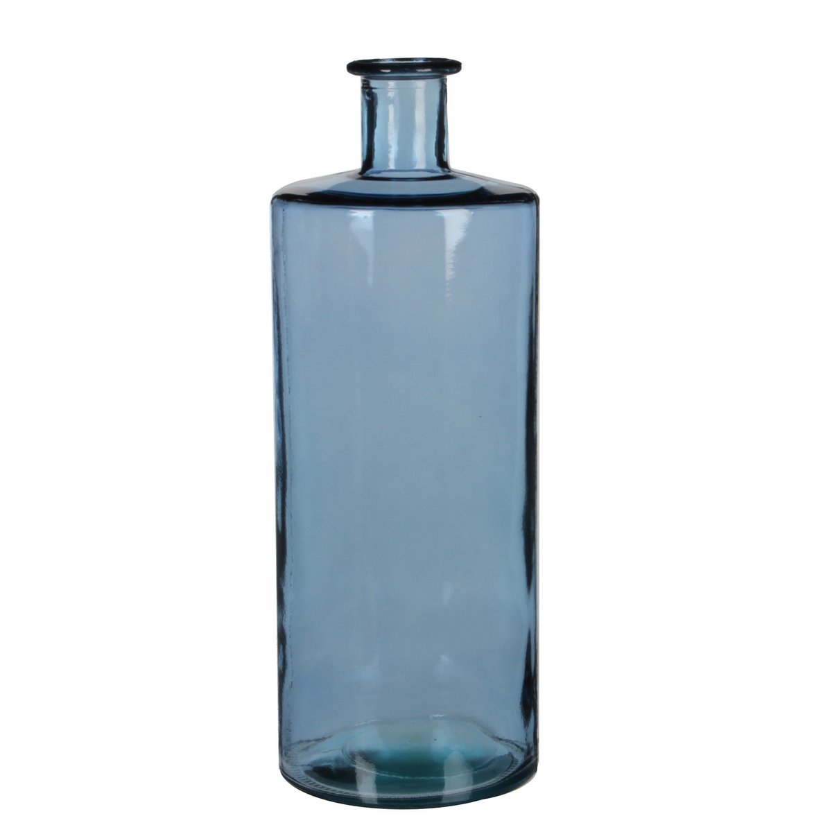 Mica Decorations Guan Flesvaas – Gerecycled Glas Blauw (H40 x Ø15 cm)