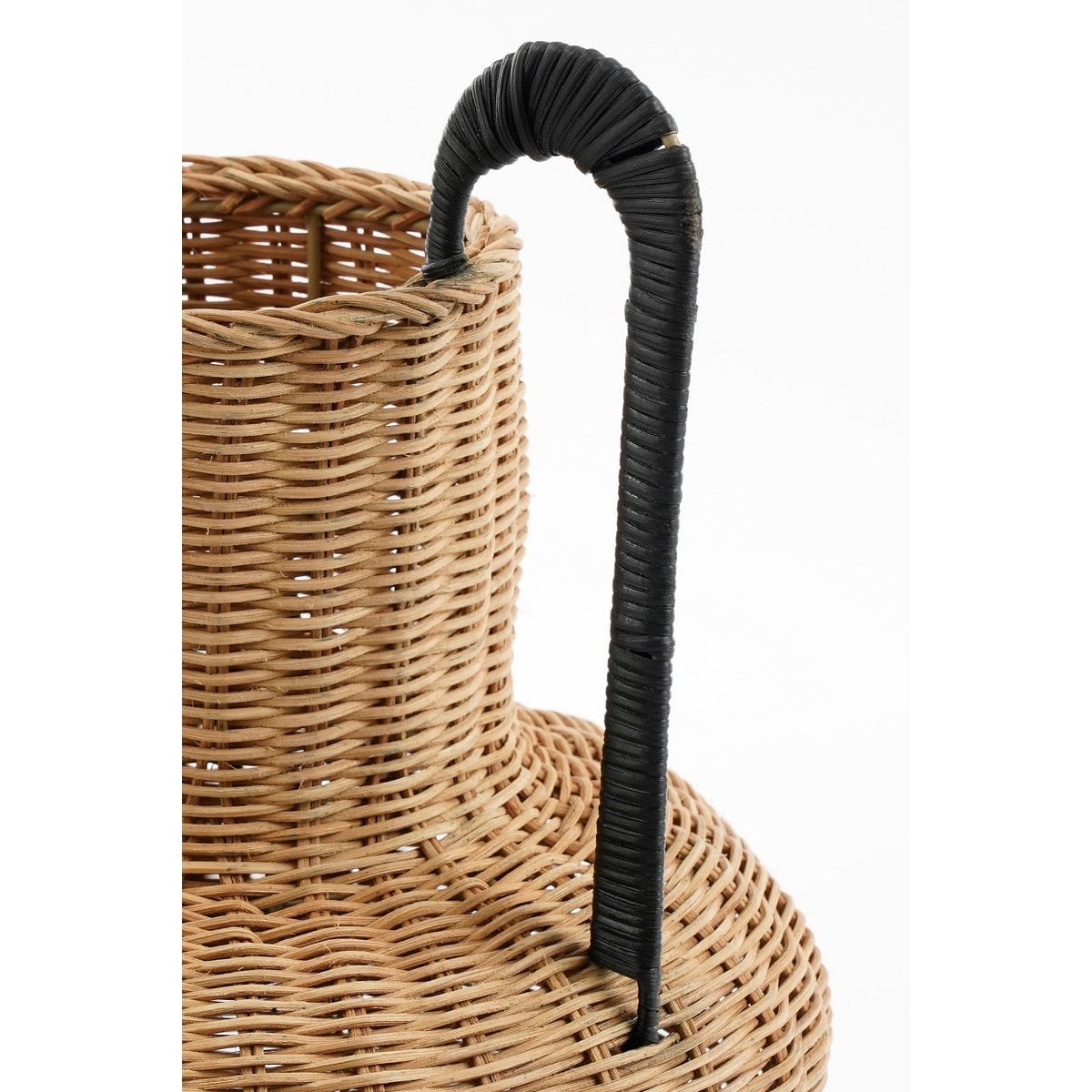 Mica Decorations Loulou Decoratieve Vaas – Rotan (H42 x Ø40 cm)