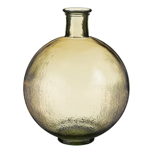 Mica Decorations Firenza Flesvaas – Gerecycled Glas Bruin (H42 x Ø34 cm)