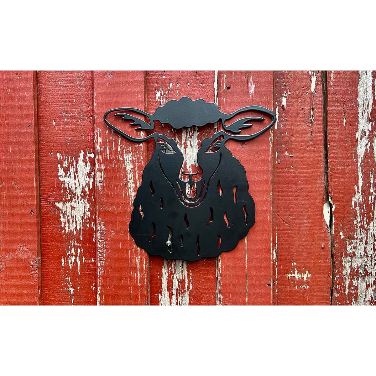 Metalen wanddecoratie schaap Joschi