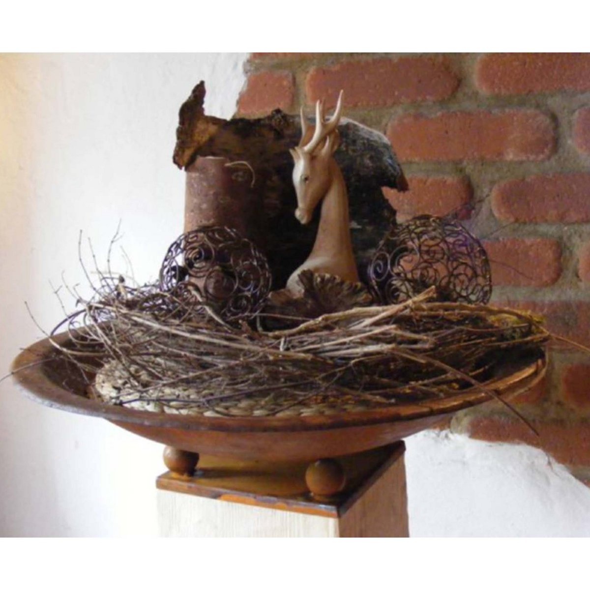 Roestkleurige plantschaal, 50, 60 of 72 cm