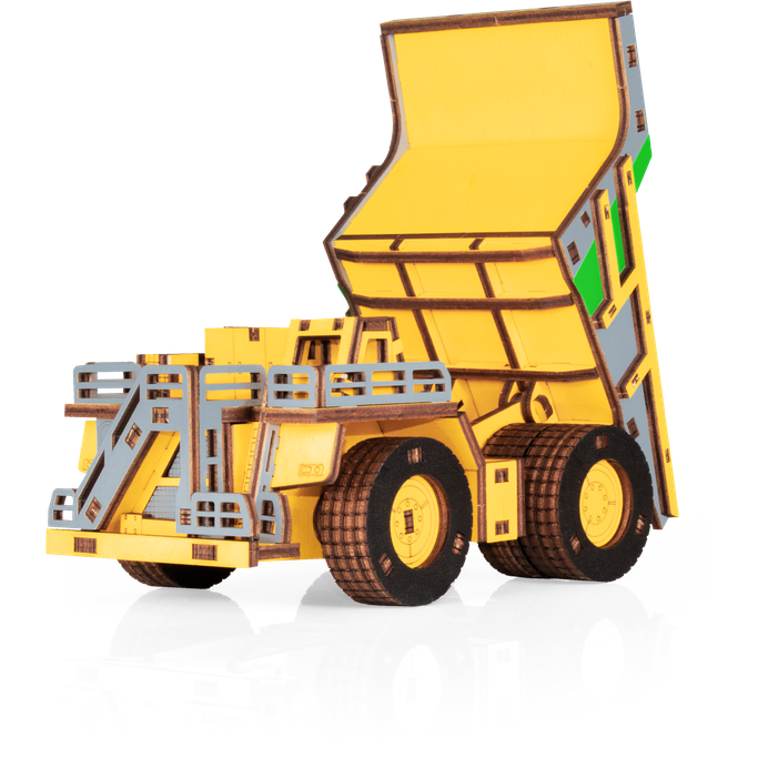 Hybride Mining Dump Truck Belaz-7513M houten 3D puzzel, 18 × 9 × 10 cm