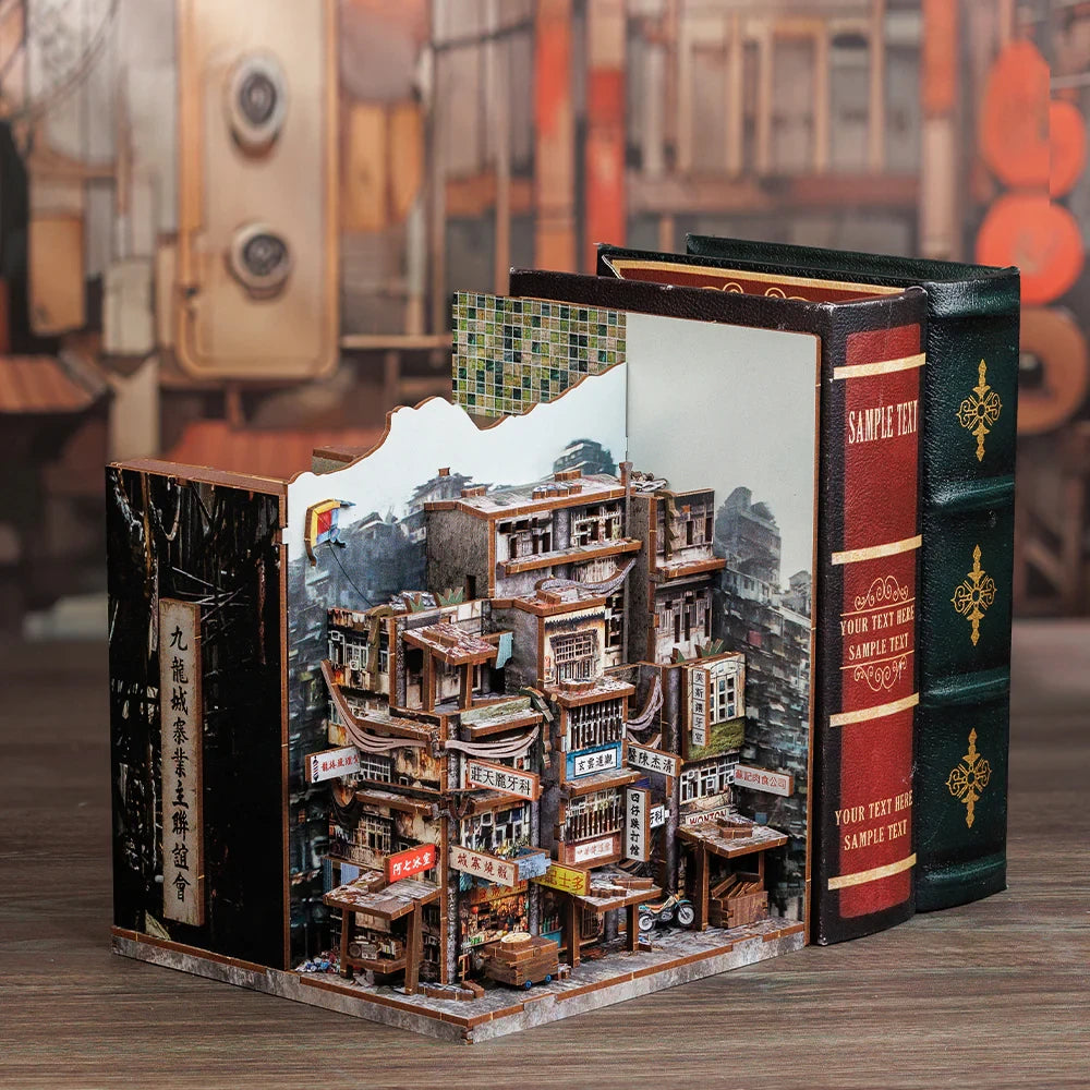 Twilight of the Warriors: Walled In book nook, 18 × 11 × 23 cm