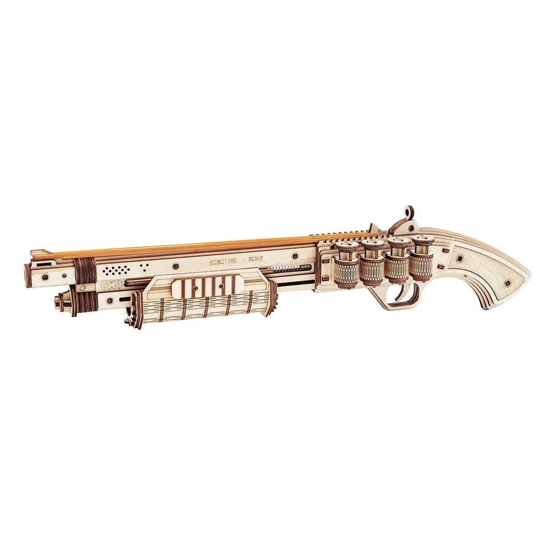 Terminator M870 3D houten puzzel, 43,3 × 6 × 9,2 cm