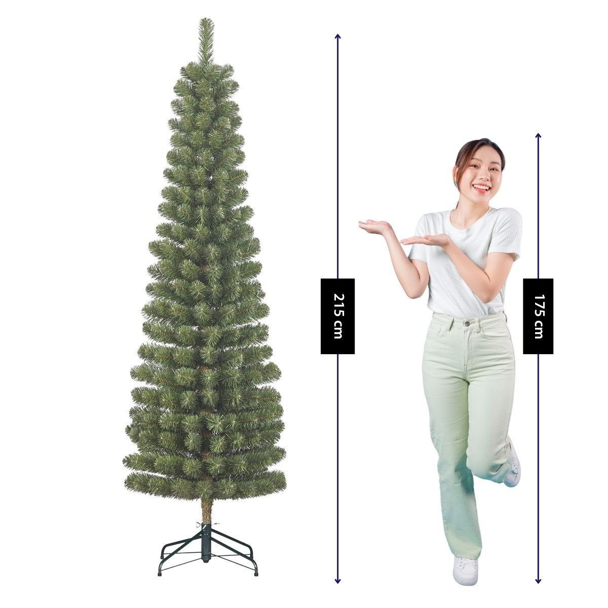 Charlton kunstkerstboom, 215 cm, Ø56 cm