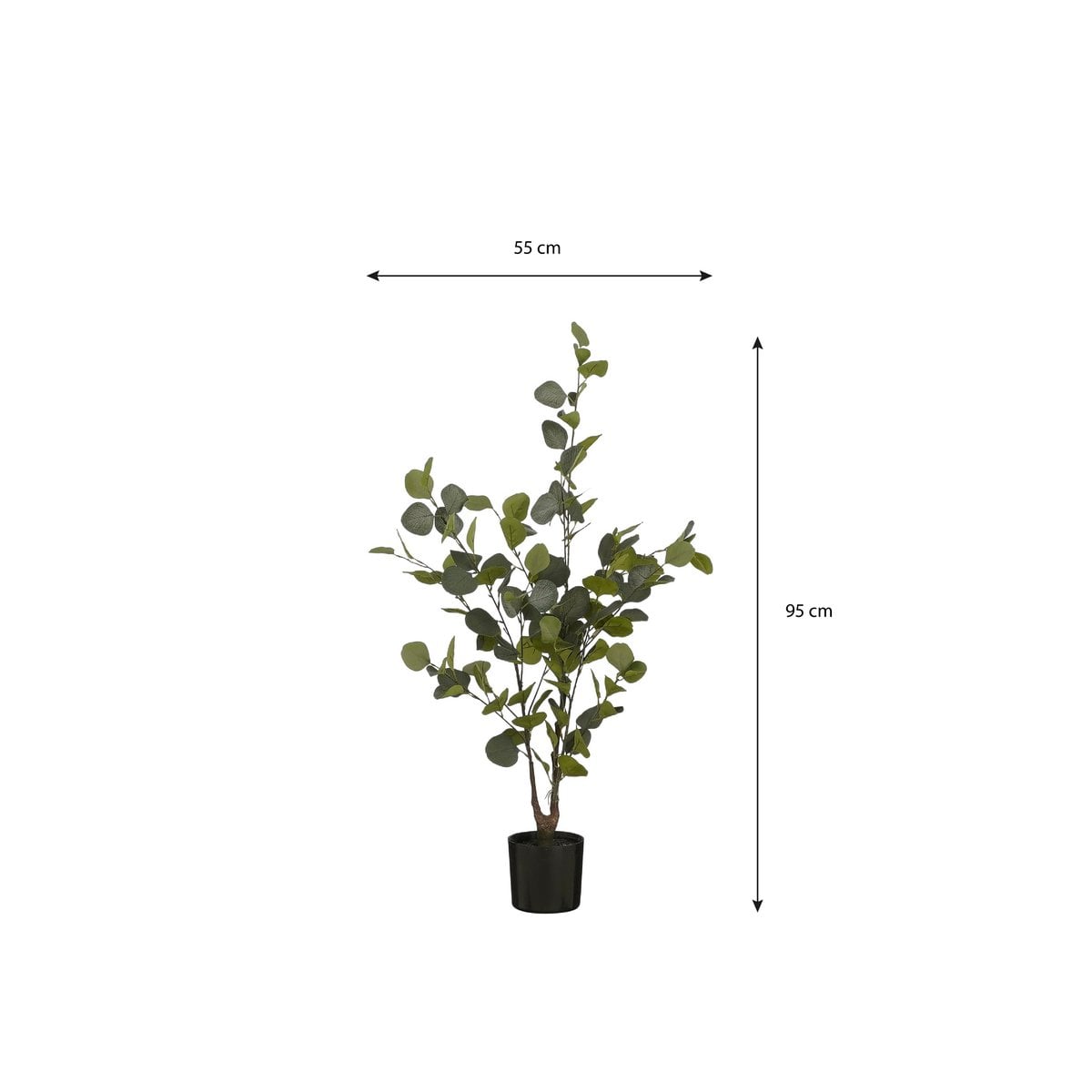 Eucalyptus kunstplant, 95 cm