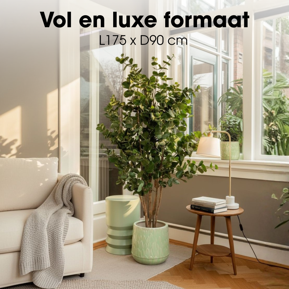 Eucalyptus kunstplant, 175 cm