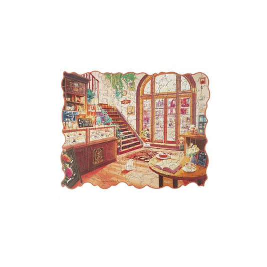 Houten legpuzzel Cozy Winter Café – Rowood puzzel 200 stukjes