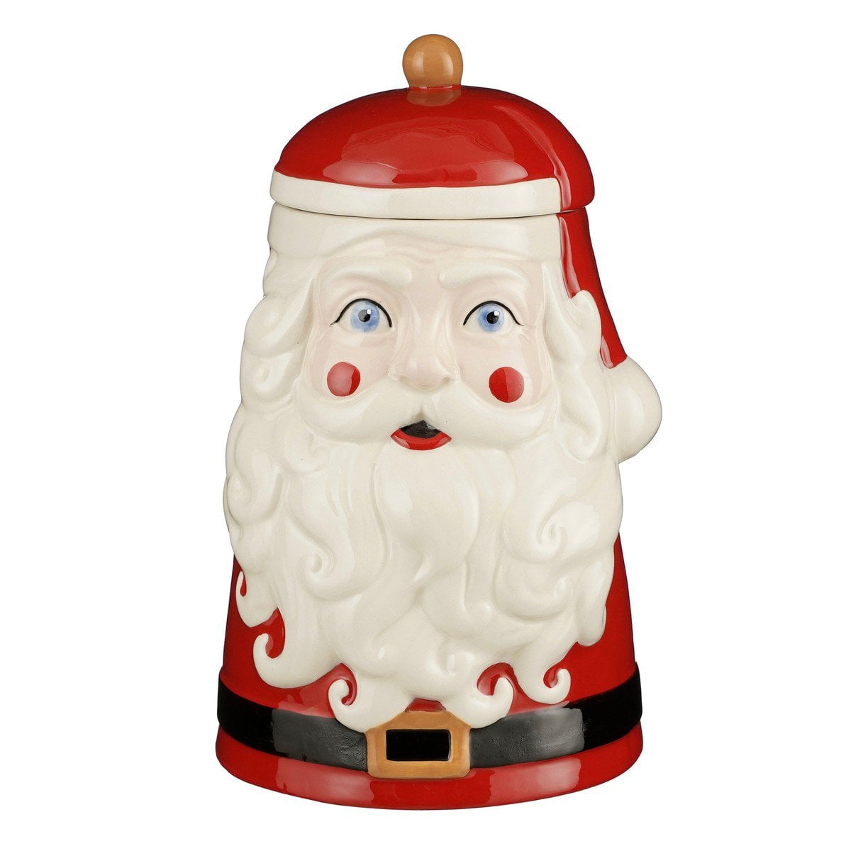 Voorraadpot kerstman rood, 2,2 liter