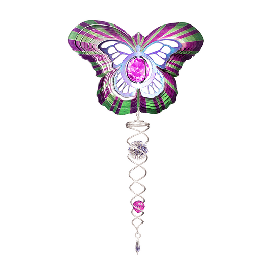 Zonvanger Spin Art Vlinder Purple Artist Crystal Tail 60 cm