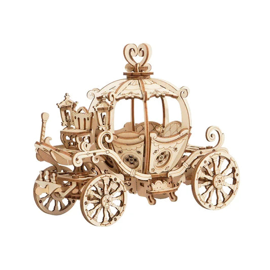 3D houten puzzel pumpkin cart, 15,5 cm