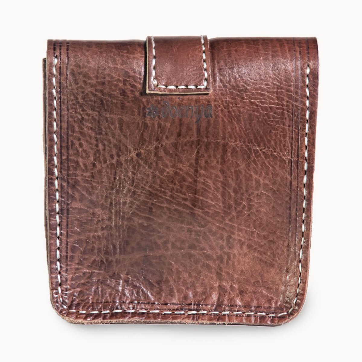 Pico leren tasje, tuigleer, 16 × 6 × 17 cm