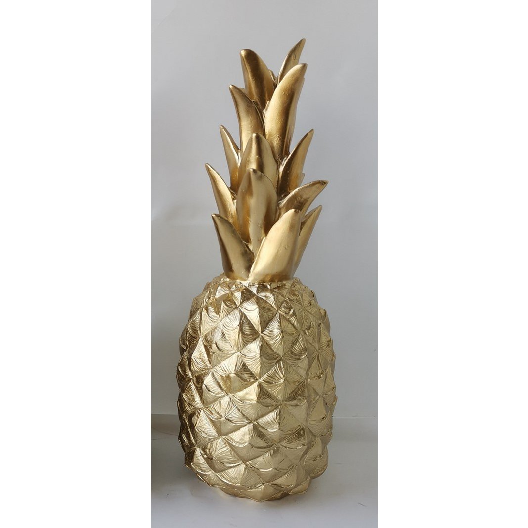 Ananas, brons, 13 × 13 × 34 cm