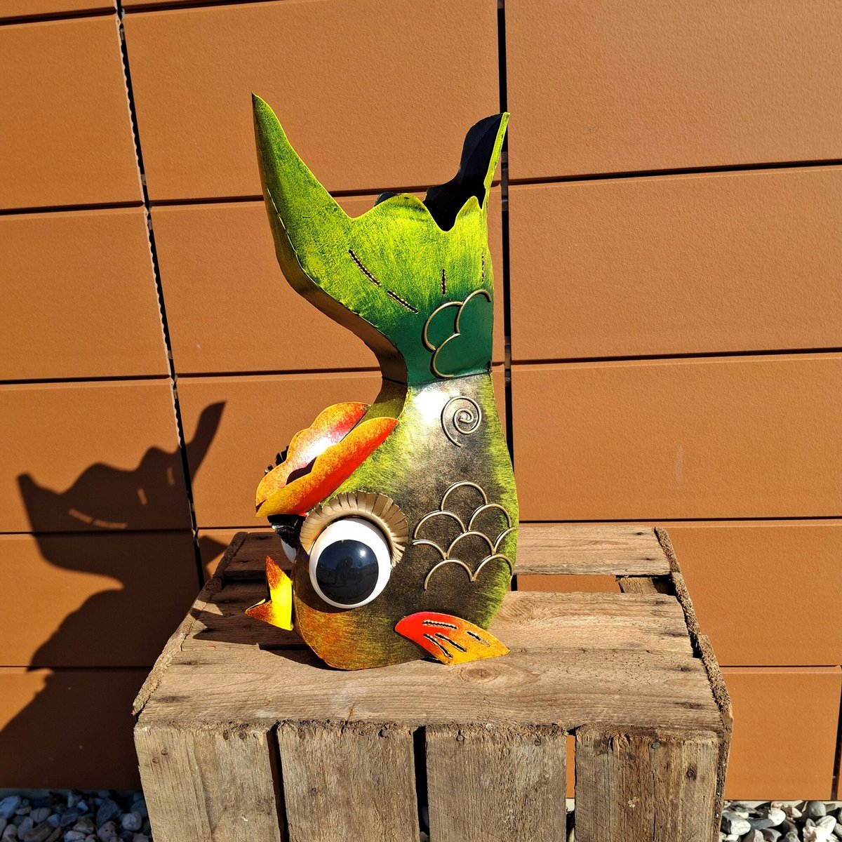 Bloempot vis, 20 x 14 x 39 cm