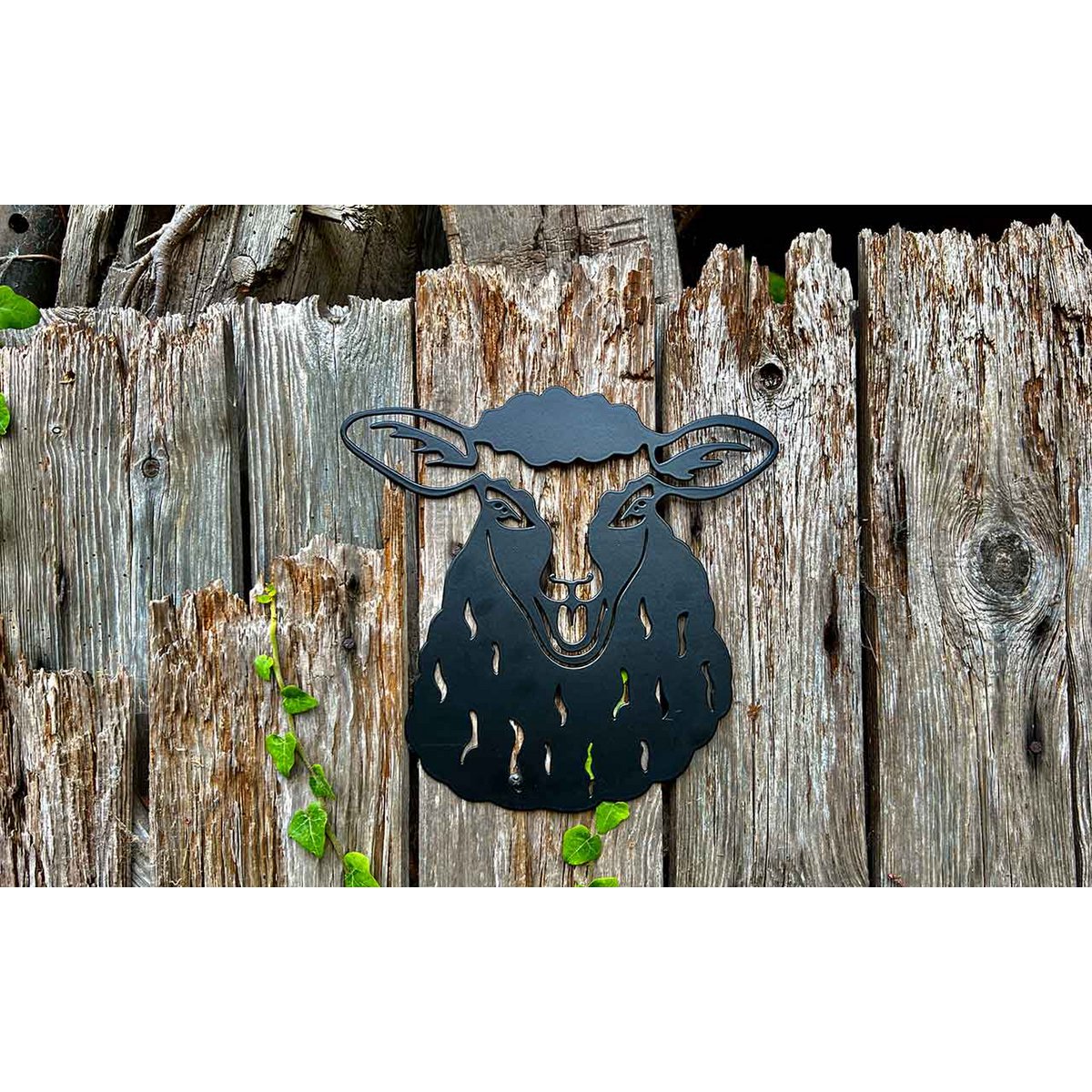 Metalen wanddecoratie schaap Joschi