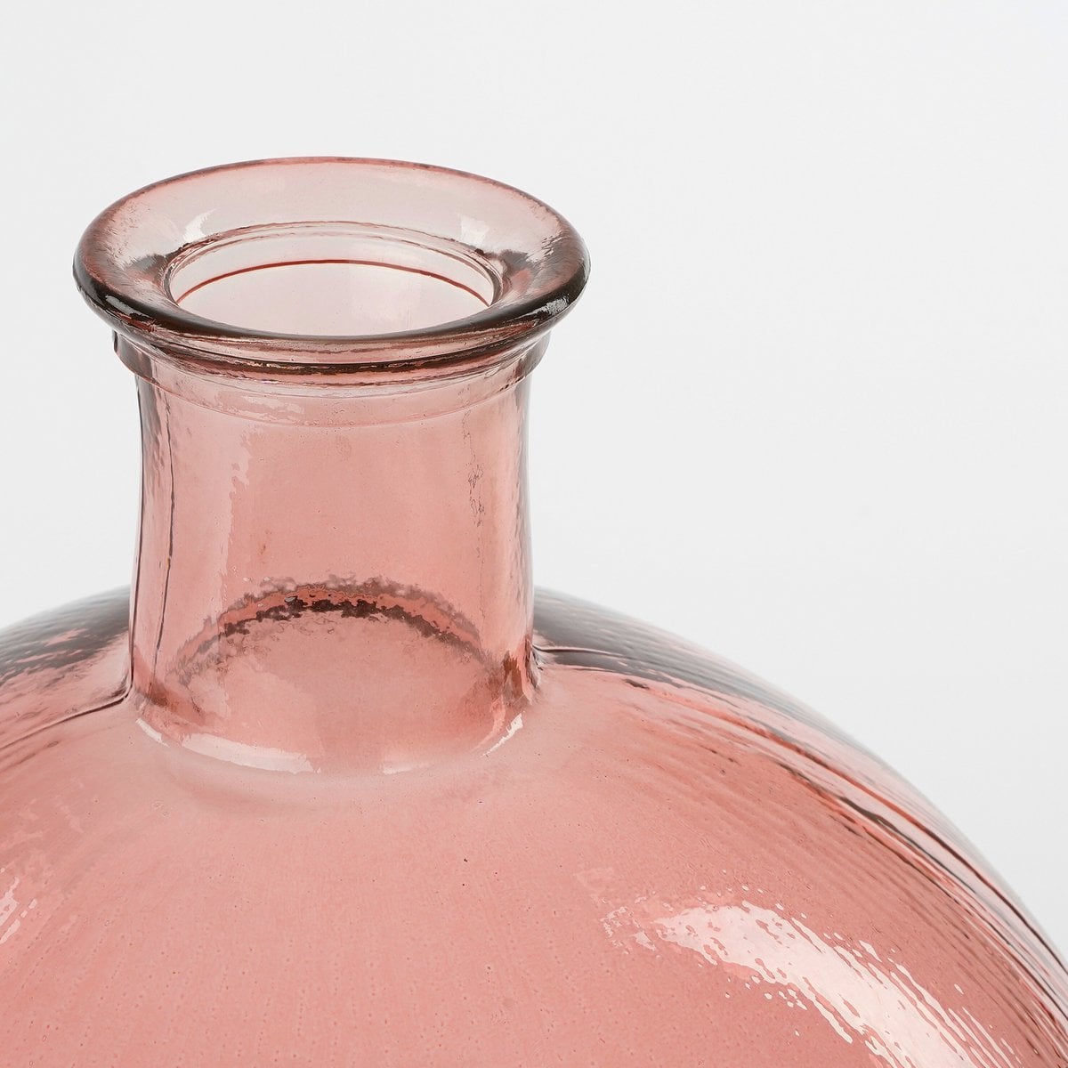 Mica Decorations Firenza Flesvaas – Glas Roze (H42 x Ø34 cm)