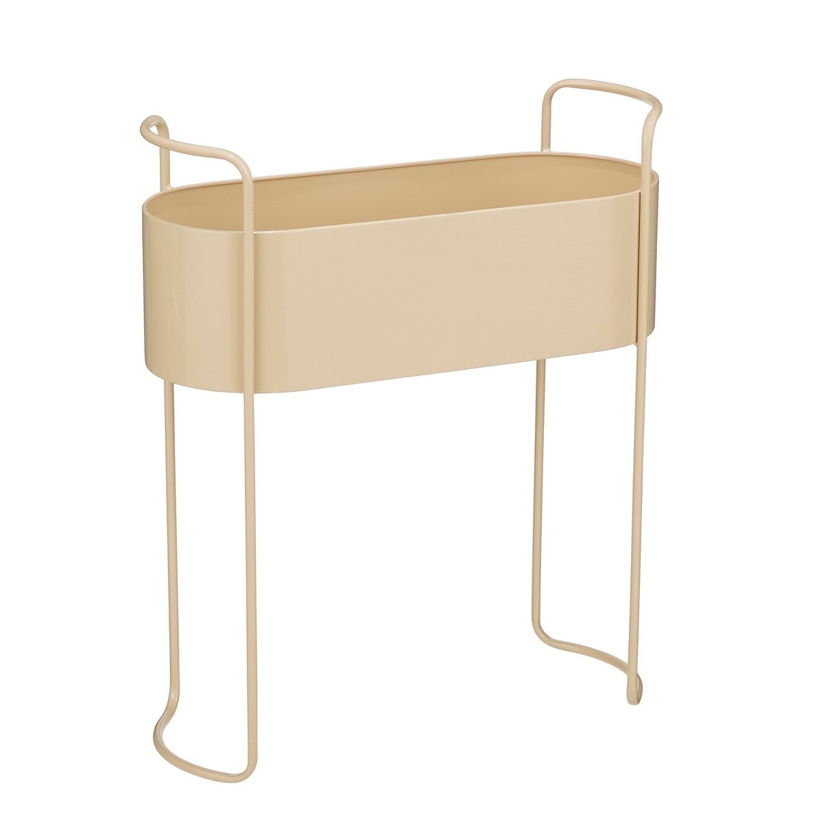 Moritz plantenbak op standaard, beige, 55 × 24 × 65 cm