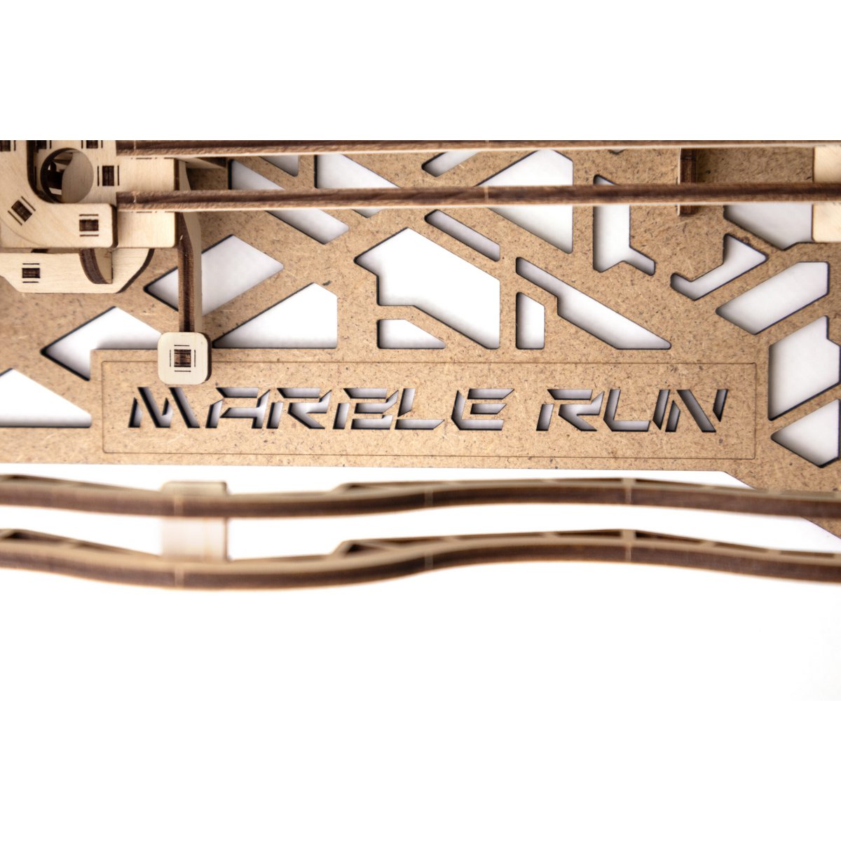 Marble Run mechanische houten knikkerbaan, 43,6 × 26,4 × 24,7 cm