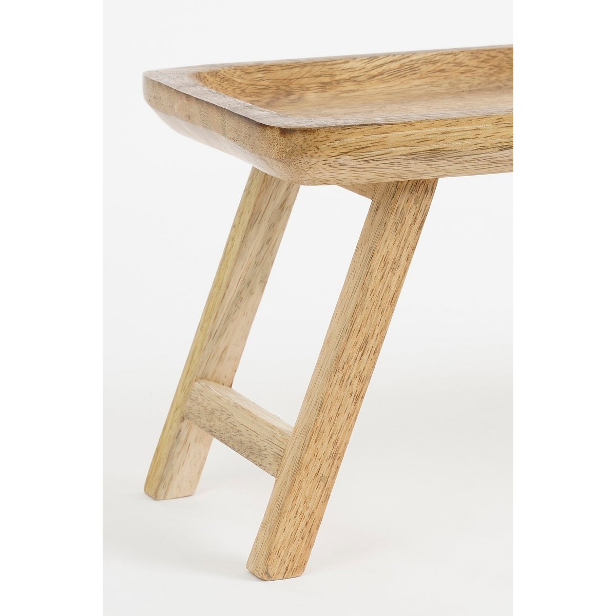 Duko dienblad van mangohout, 40 x 15 x 14,5 cm