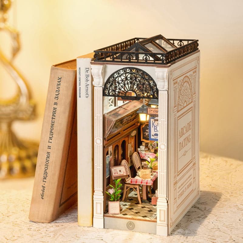 DIY book nook boekensteun arcade dating, 25,5 cm