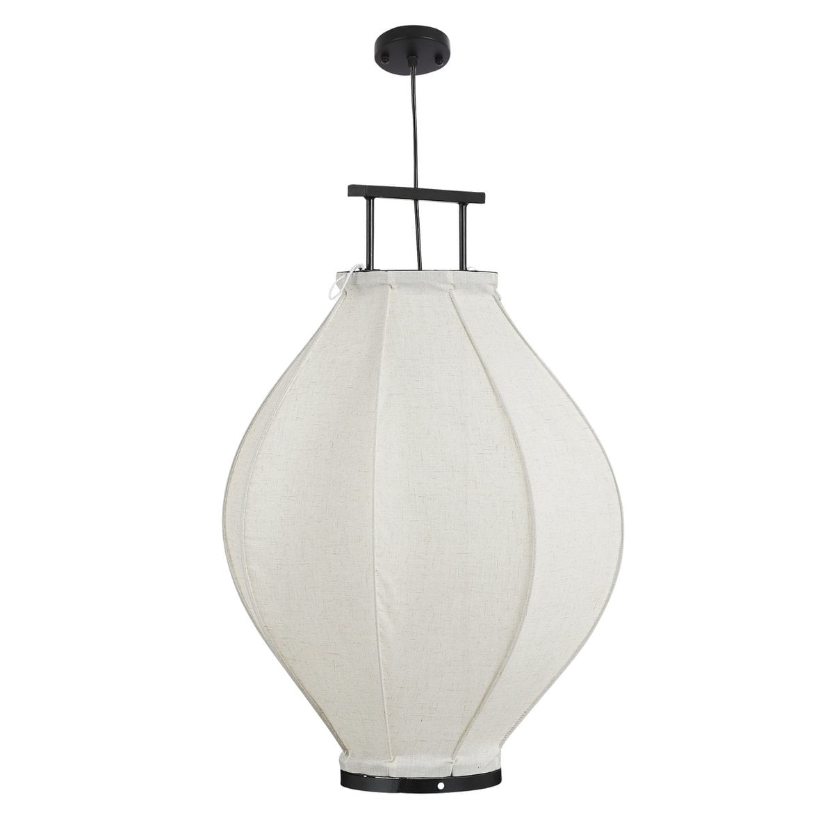 Mica Decorations Pego hanglamp Japandi linnen beige Ø54 cm