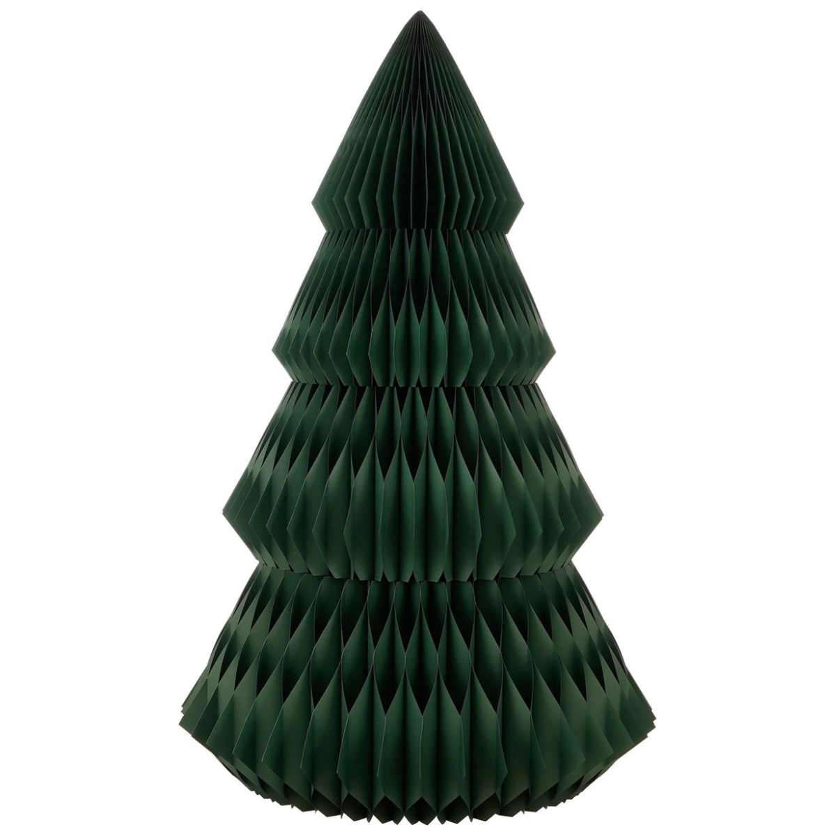 Groene papieren kerstboom, Ø 120 × 212 cm