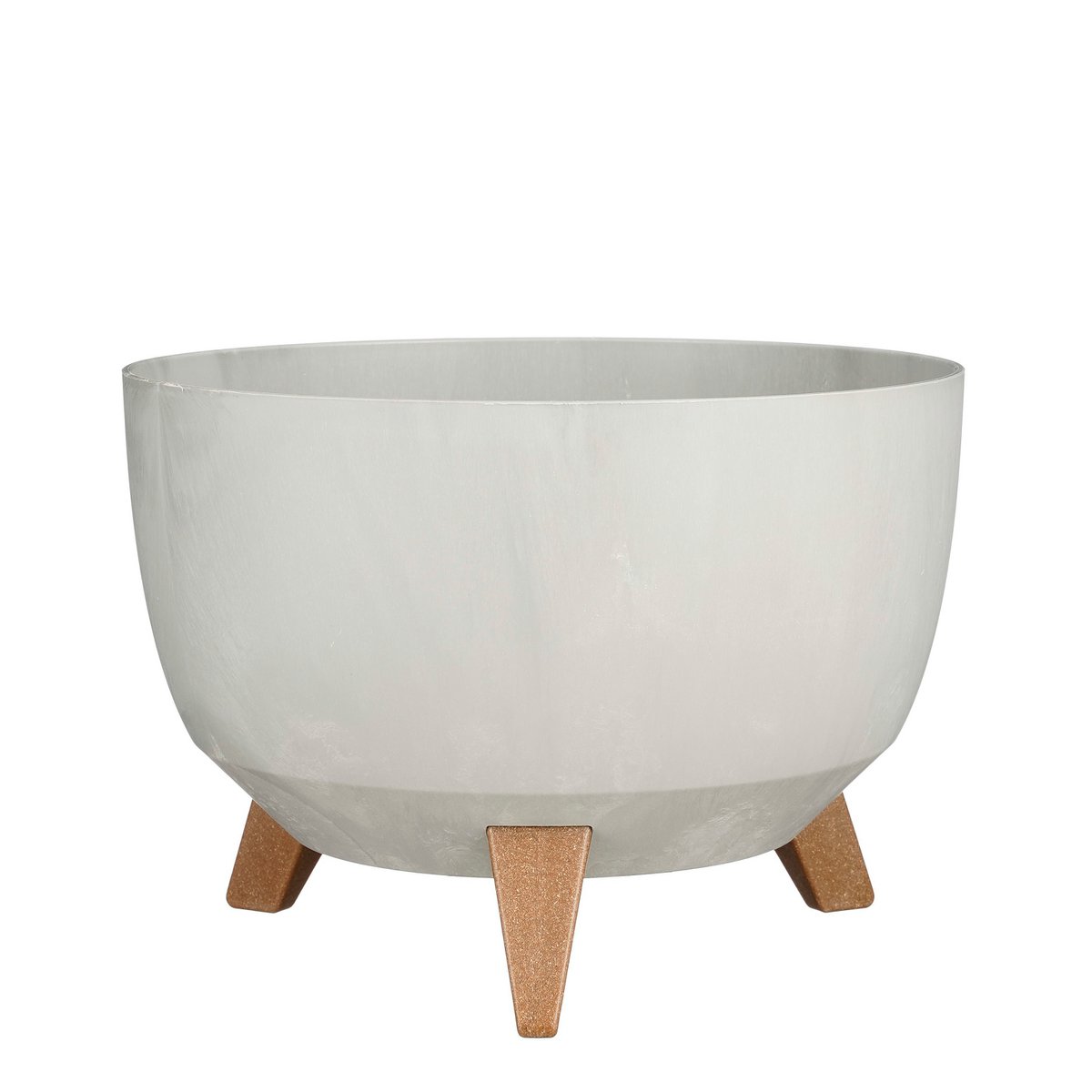 Plantenbak Doppio grijs cementlook, Ø33 cm