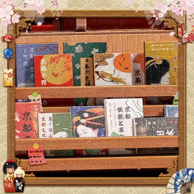 Tsukino Eogi miniatuurhuisje, 14 × 14 × 19 cm