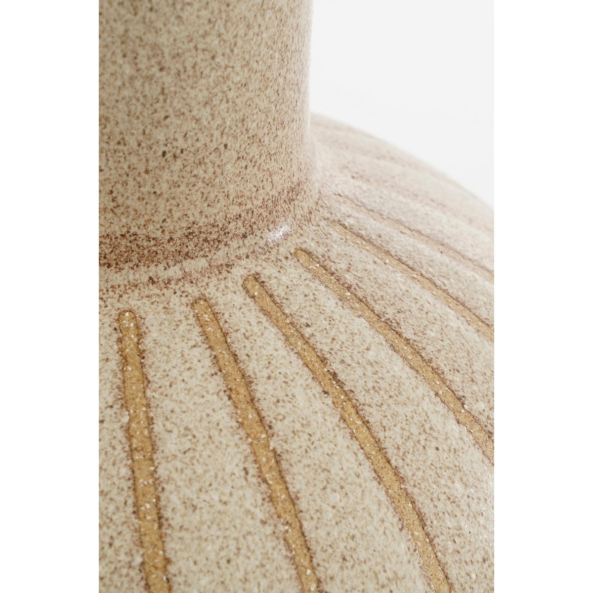 Mica Decorations Holm Vaas – Keramiek Beige (H52 x Ø34 cm)