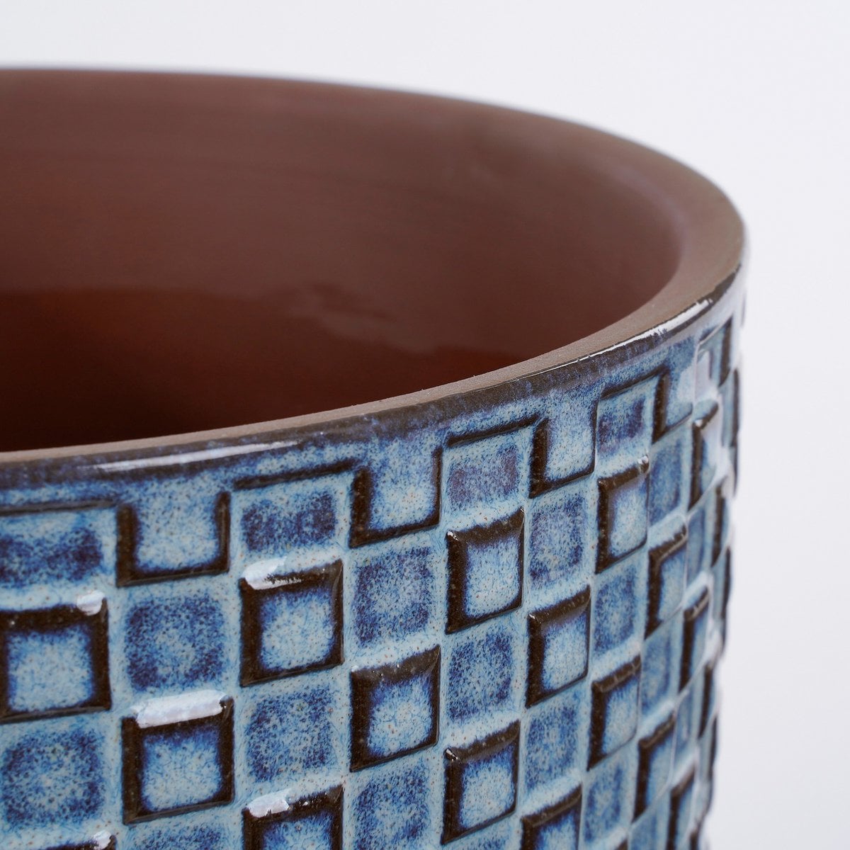 Daan bloempot blauw, Ø 19 × 17,5 cm