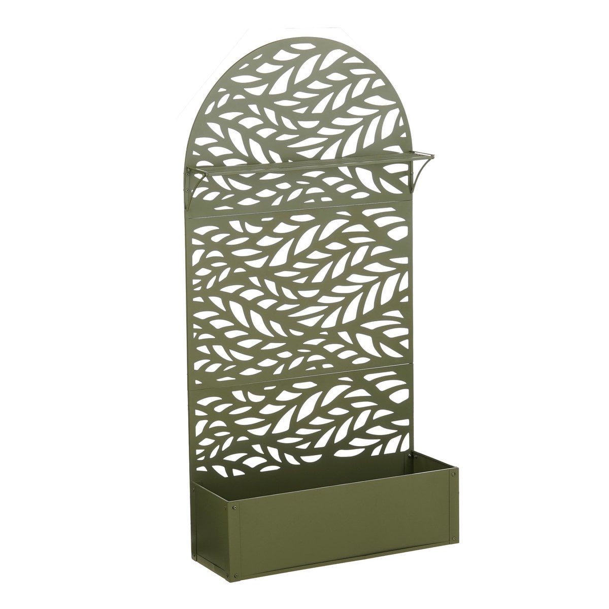 Sapri plantenbak met klimrek, groen, 90 × 33 × 180 cm