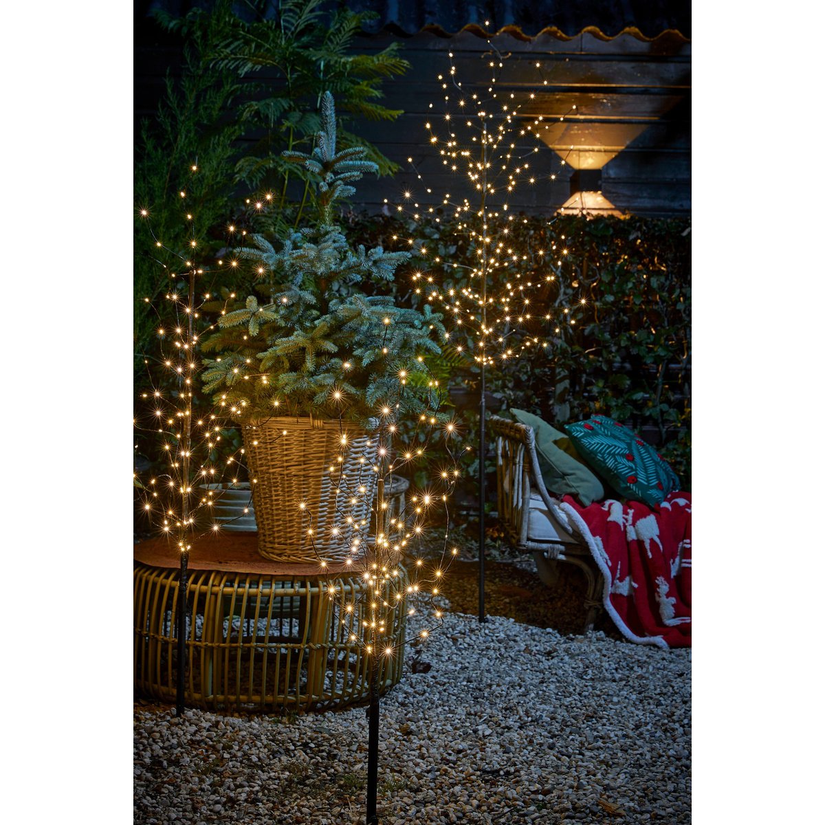 Verlichte kerstboom voor buiten, 150 cm, 140 LED-lampjes