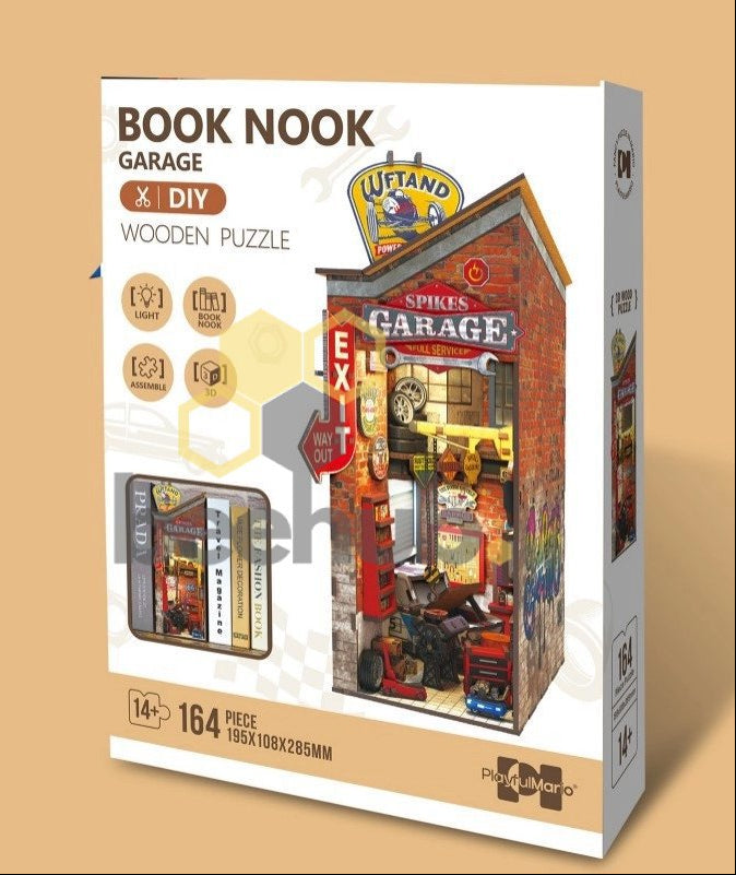 Booknook Garage, 19,5 × 10,8 × 28,5 cm